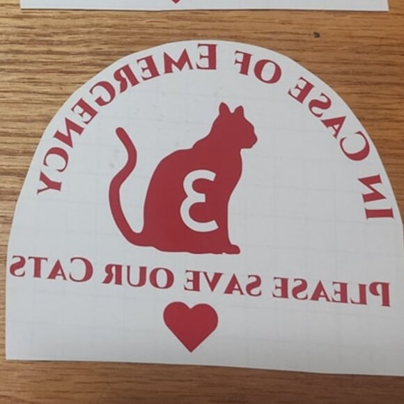 In Case of Emergency Pet Window Stickers/Decal - Picture 4 of 4